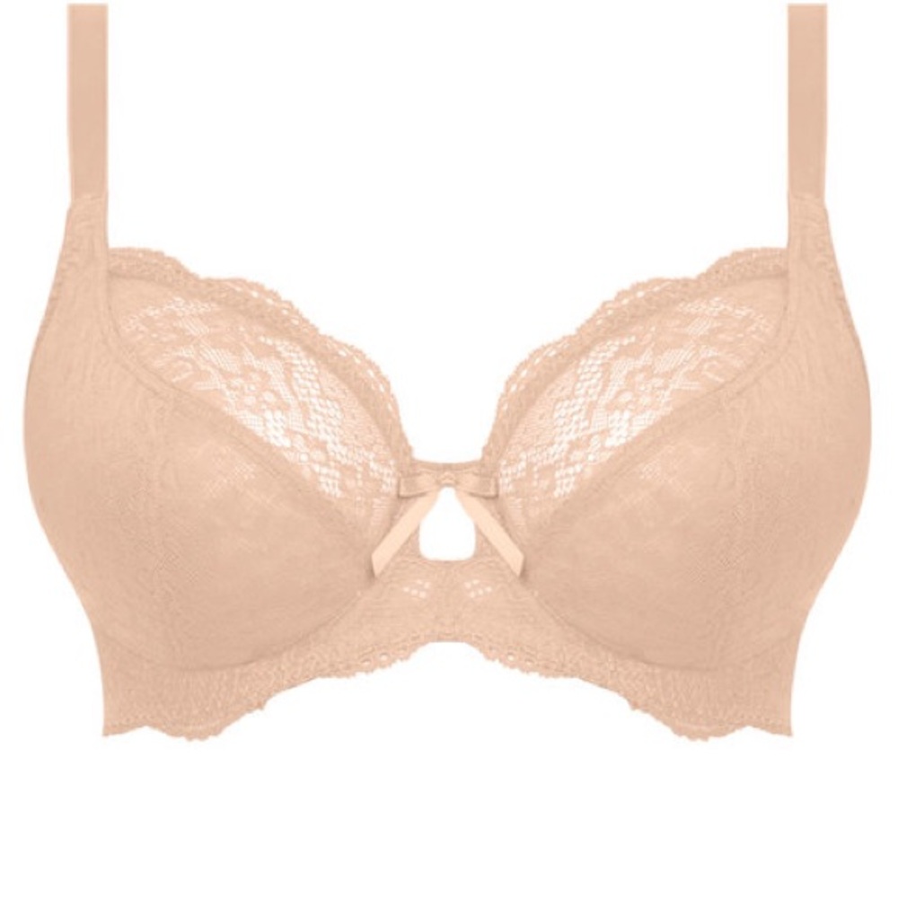 NWT Freya Fancies Plunge Bra – Pink Lace – Size 28F UK / 28G US
